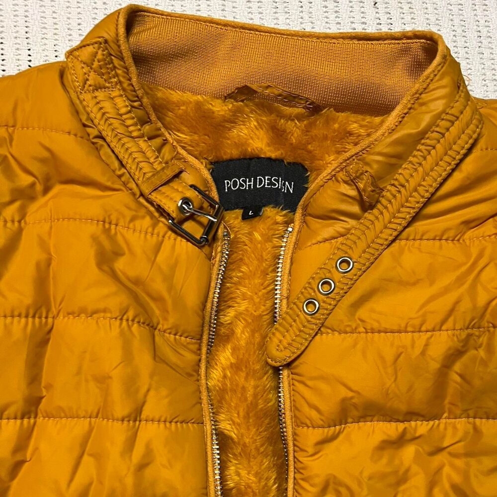 posh design darker yellow puffer - Picture 3 of 4